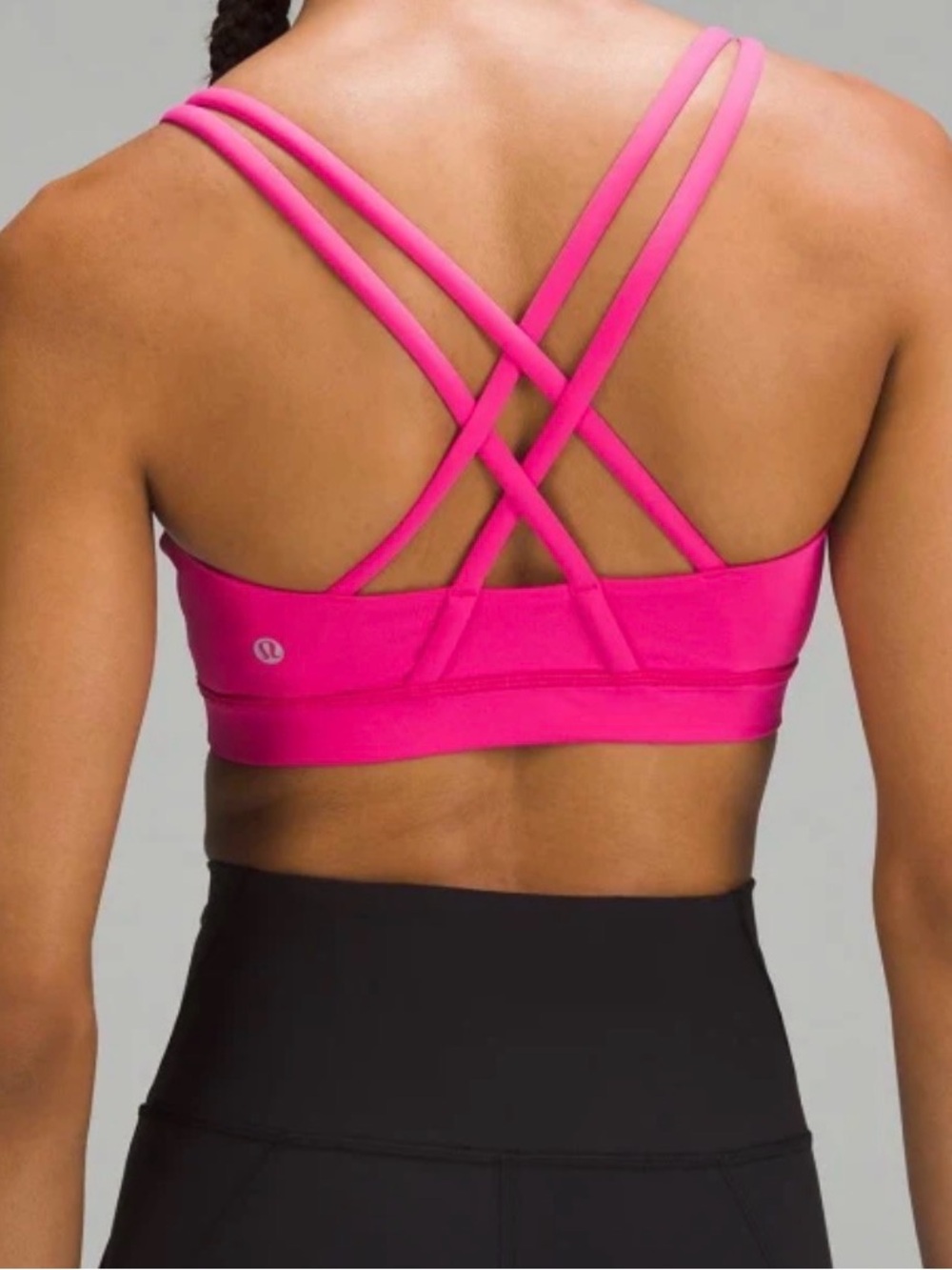 lululemon athletica Pink Strappy Sports Bra - Crossback Support
